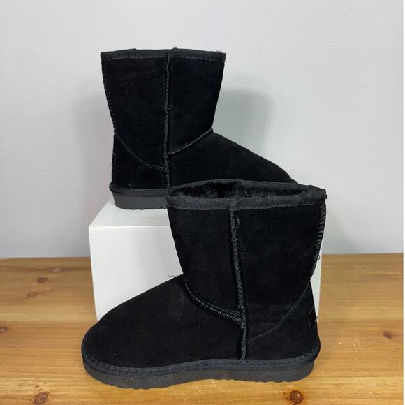 Dream Pairs Unisex Little Kids Shorty-K Boots in Black Size 2 - Picture 6 of 8